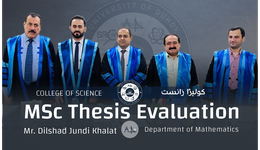 MSc Thesis Evaluation - Mathematics Department - Mr. Dilshad Jundi